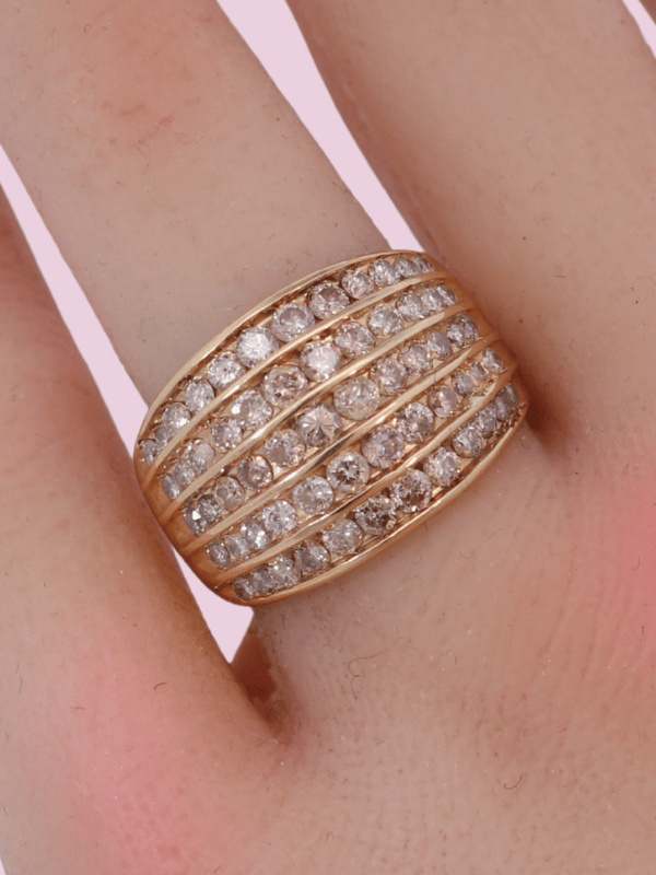 14K Yellow Gold Diamond Ring - SW30612, 9