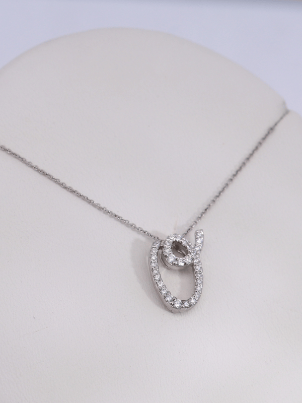 18K White Gold Diamond Necklace – SW30870