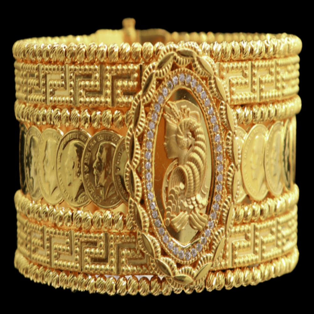 21K Gold Bangle Bracelet – SD32270