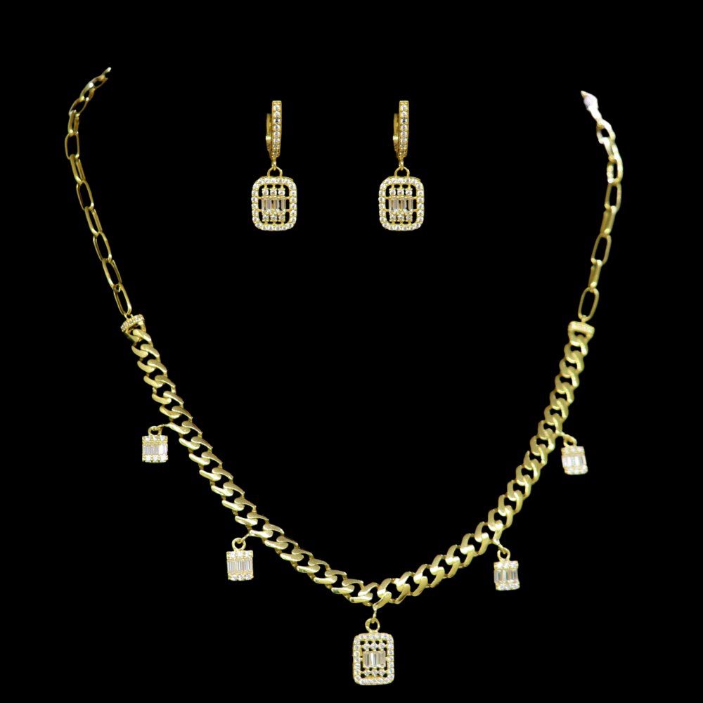 18K Gold Necklace Set