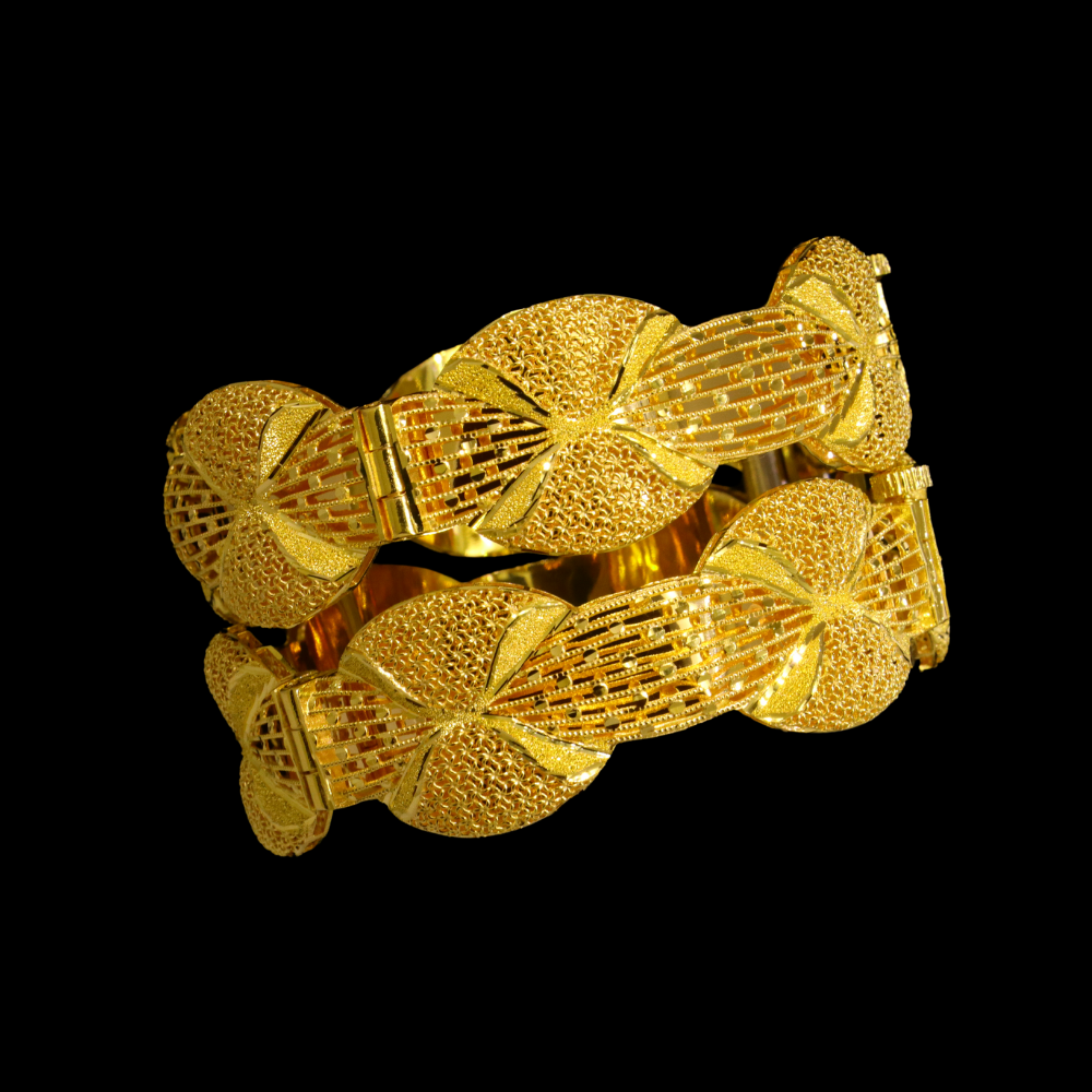 21K Gold Bangle Bracelet – SW23191 image 2 of 2