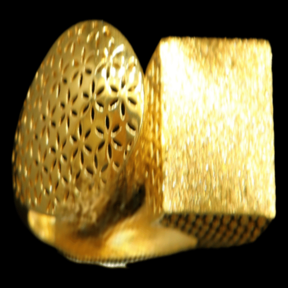 21K Yellow Gold Ring – Size 7 1/2 – SW33028