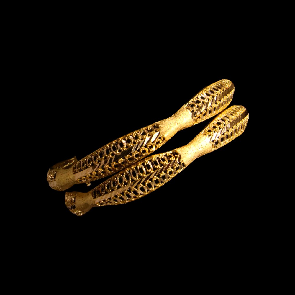 21K Gold Bangle Set, S (19) – SW15650 image 2 of 2
