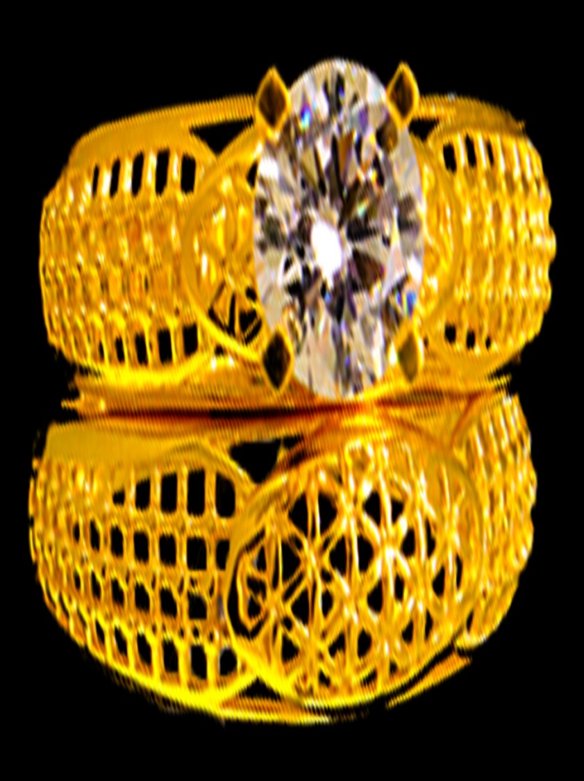 21k Gold Bridal Ring Set