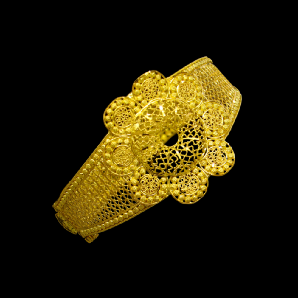 22K Gold Bangle Bracelet – SW27519 image 2 of 2