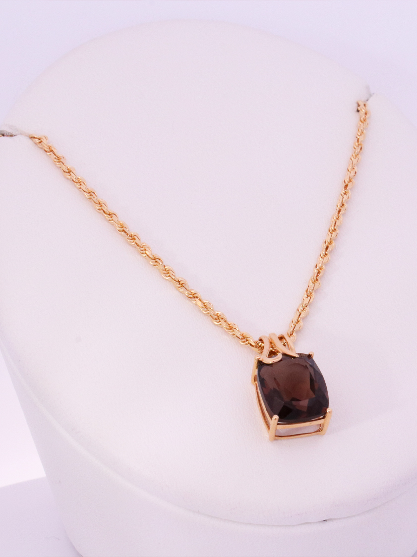 14K Yellow Gold Diamond Necklace – SW18579