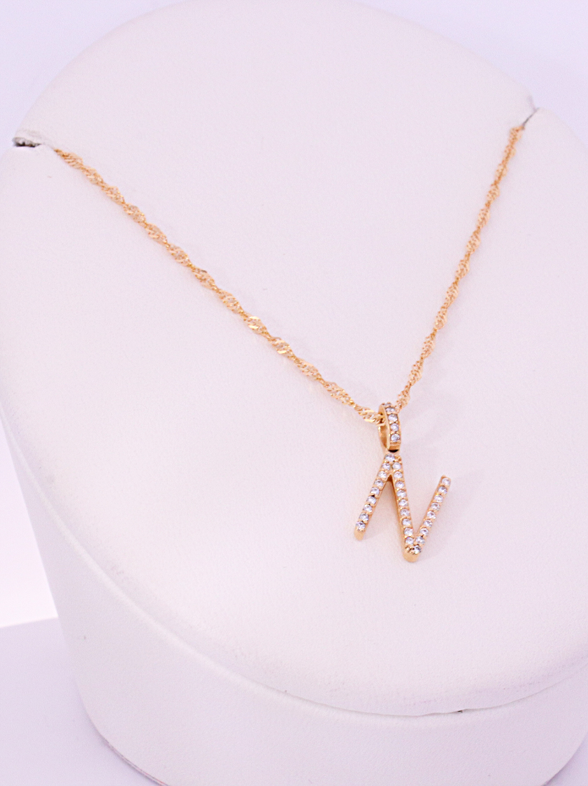 14K Yellow Gold Diamond Necklace – SW18660