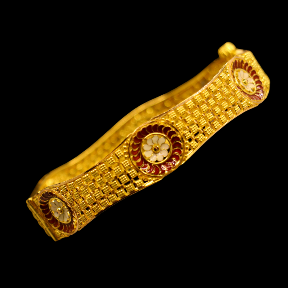 21K Gold Bangle Bracelet – SB25668 image 2 of 2