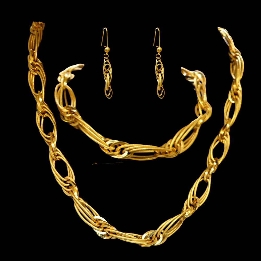 21K Gold Necklace Set