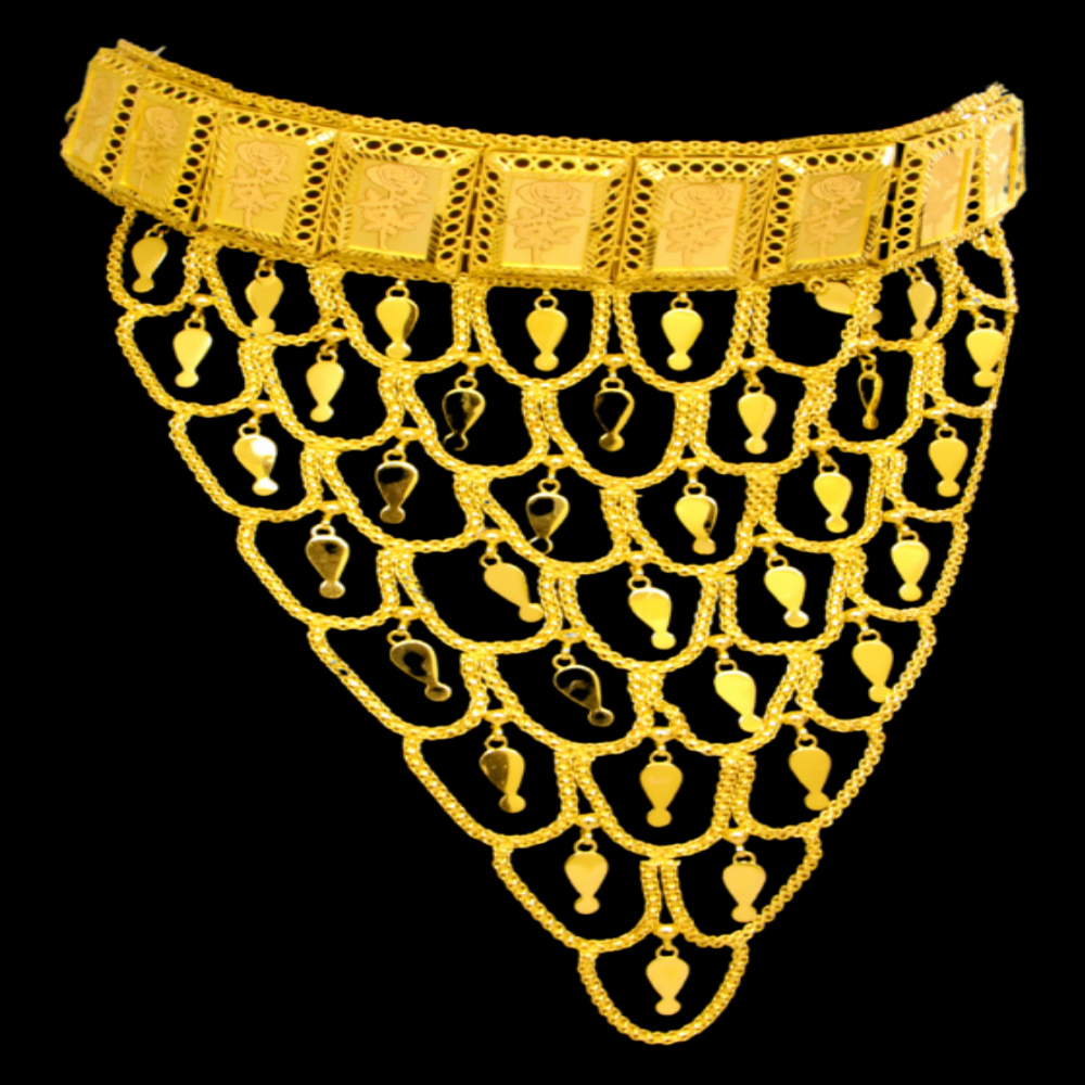 21K Gold Choker Necklace
