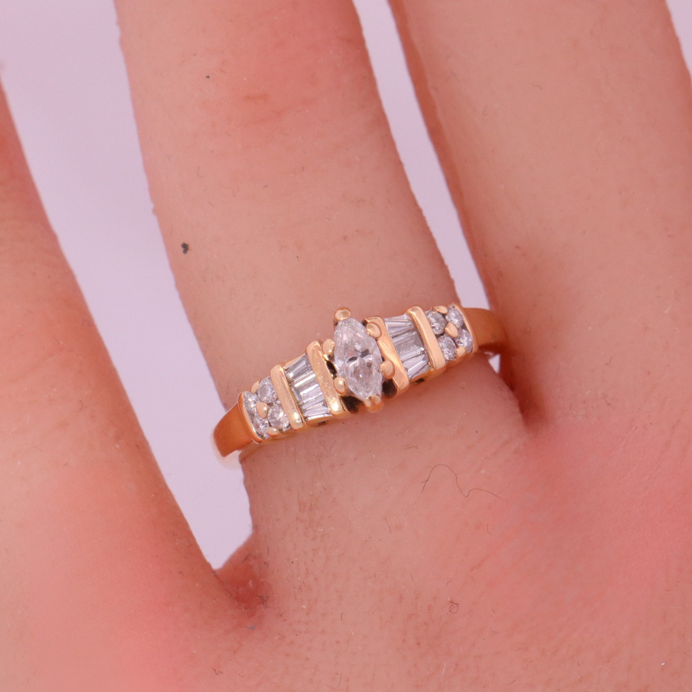 14K Yellow Gold Diamond Ring – SW22934