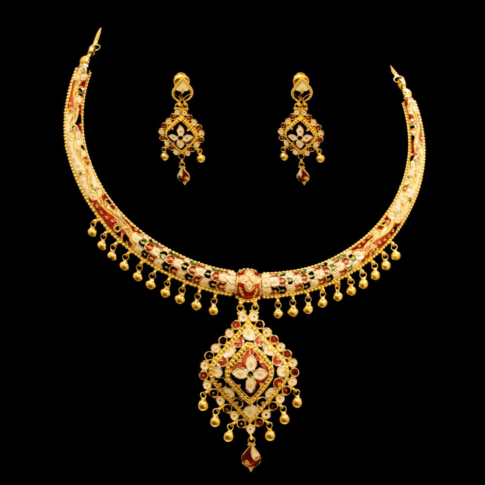 22K Gold Necklace Set