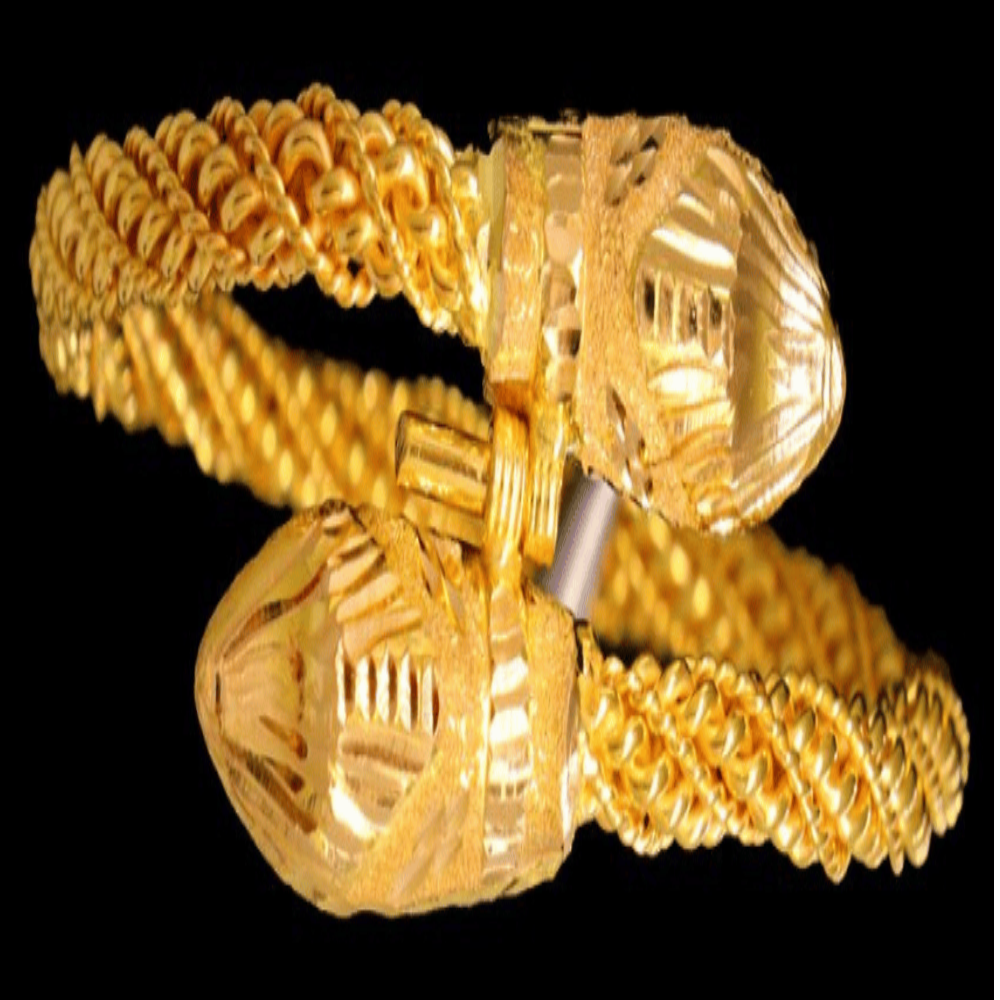 21k Gold Bangle Bracelet