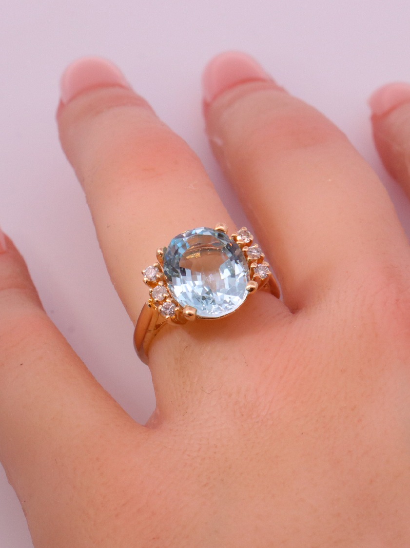 14K Yellow Gold Diamond Ring - – SW10181