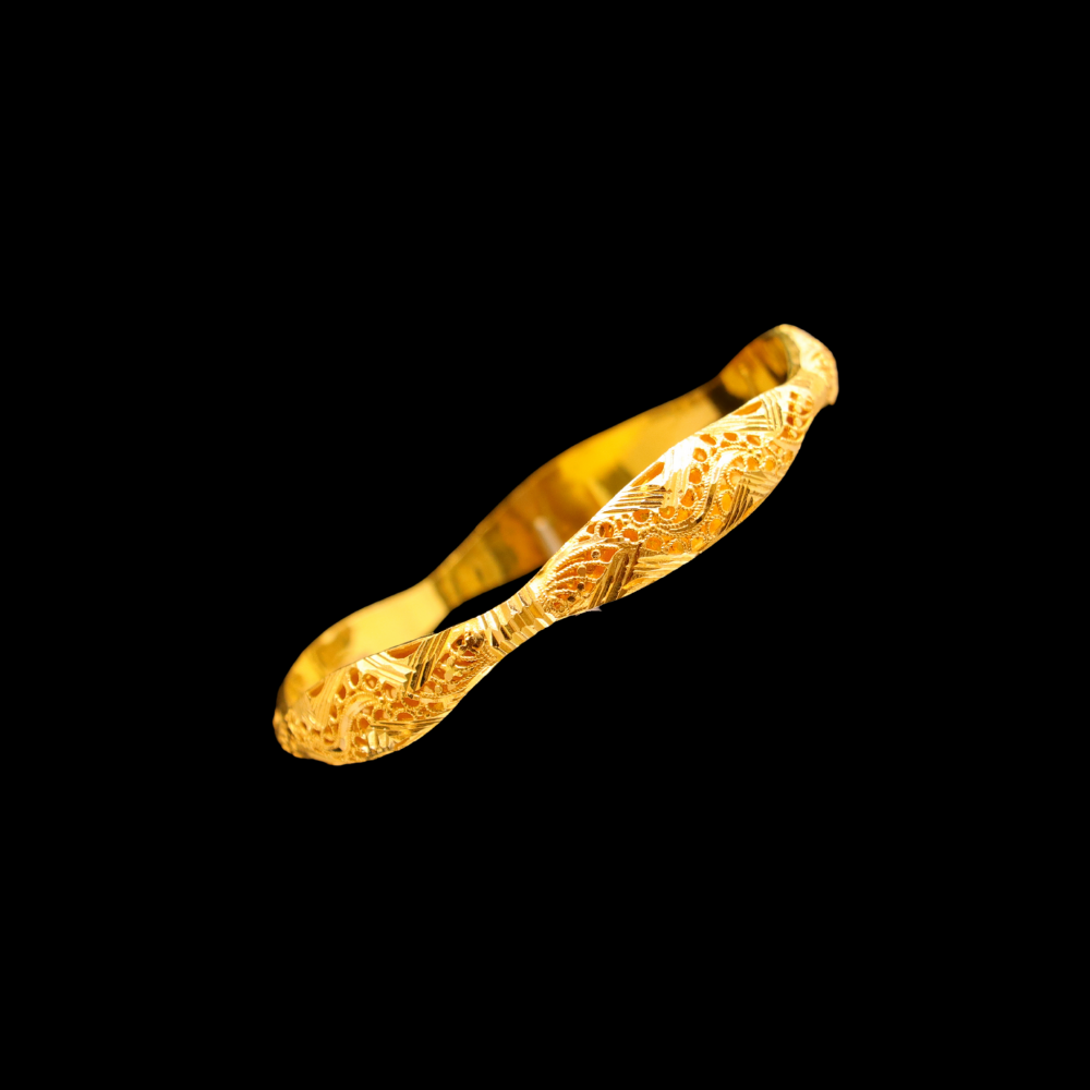 21K Gold Bangle, M (20) – SB28157 image 2 of 2