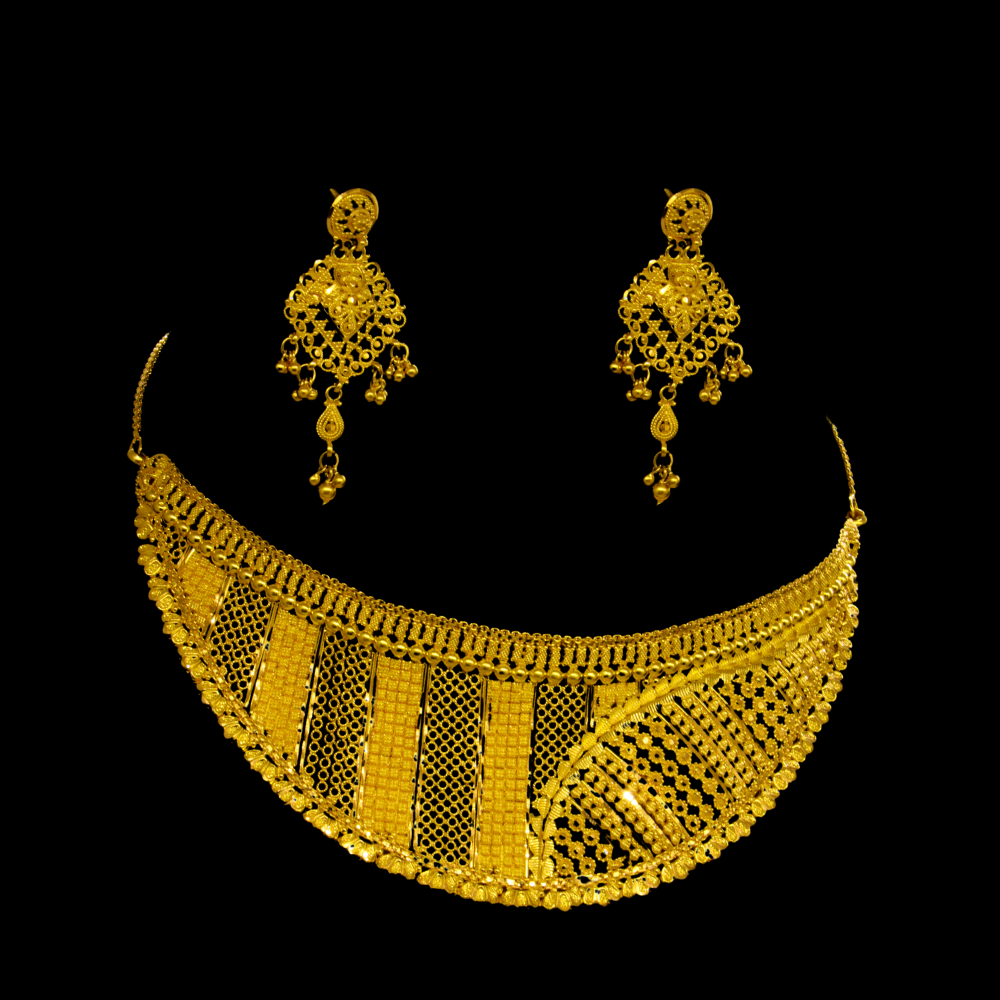 22K Gold Necklace Set