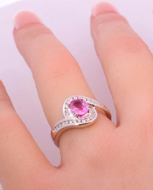 14K White Gold Diamond Ring - 40271, 4