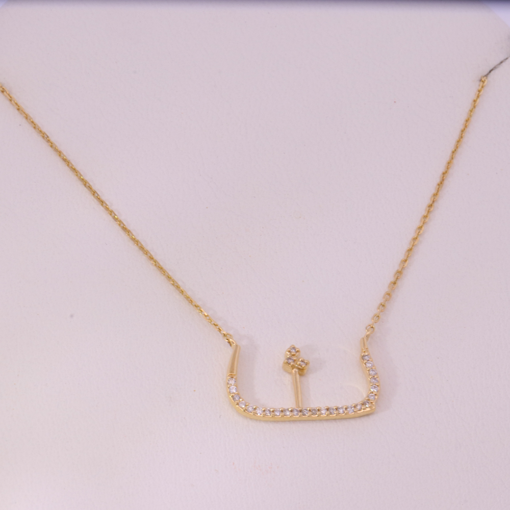 14K Yellow Gold Diamond Necklace – SW24470