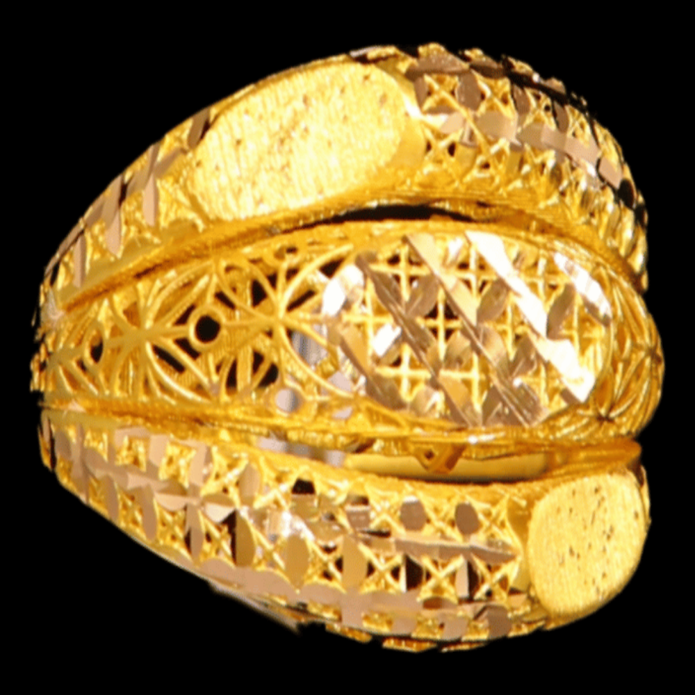 21K Yellow Gold Ring – Size 9 1/2 – SW32436