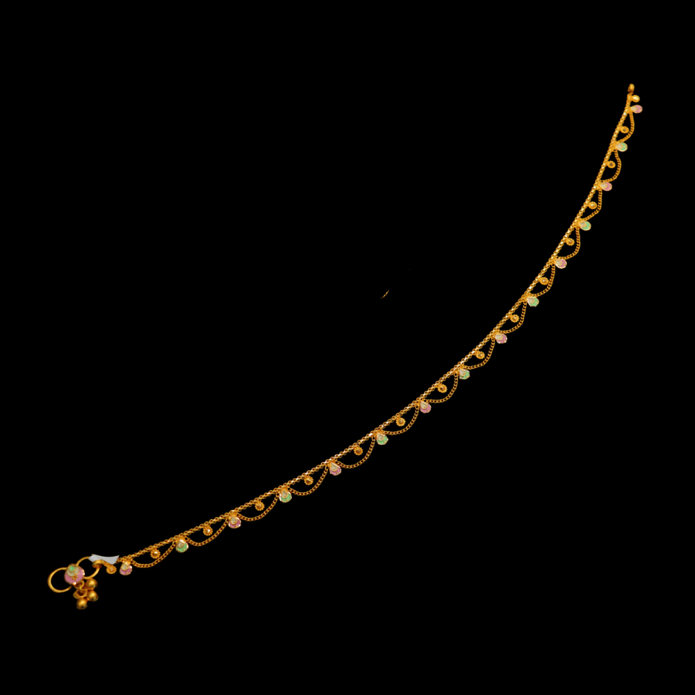 22K Gold Anklet
