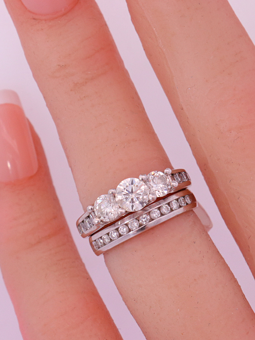 14K White Gold – Size 7 1/2 – SW10092