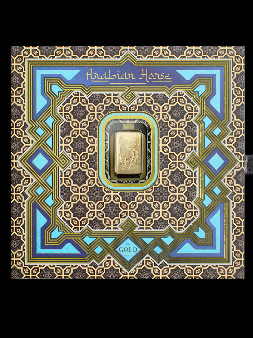Arabian Horse 5g Pure Gold Bar