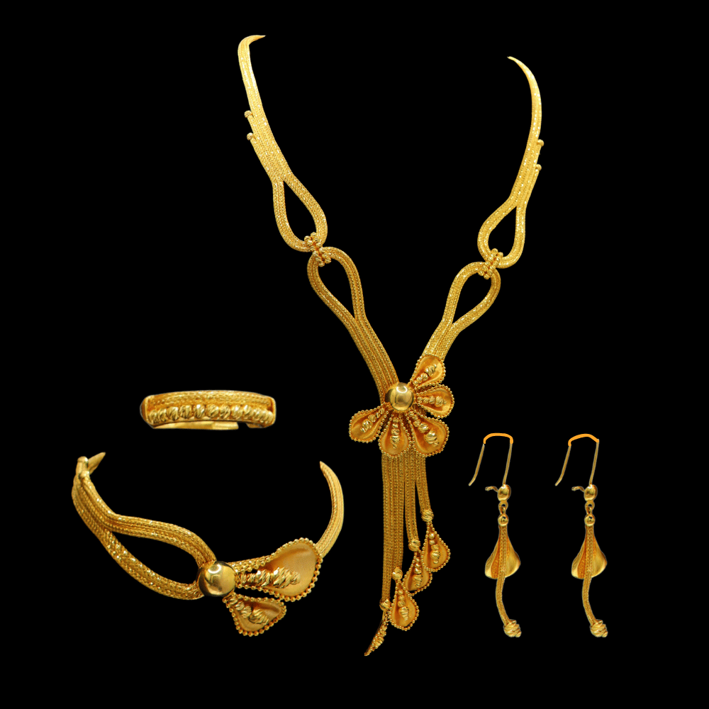 21K Gold Necklace Set