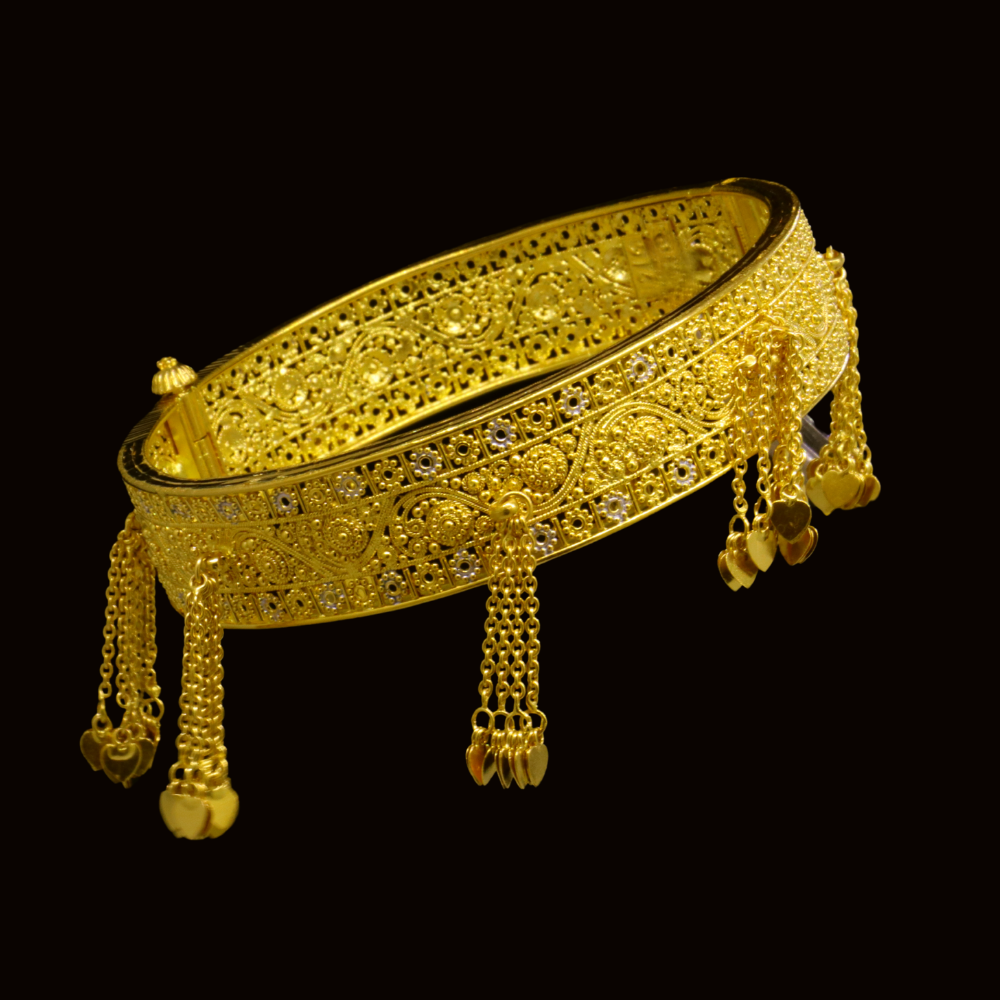 22K Gold Bangle Bracelet – SW24153 image 2 of 2