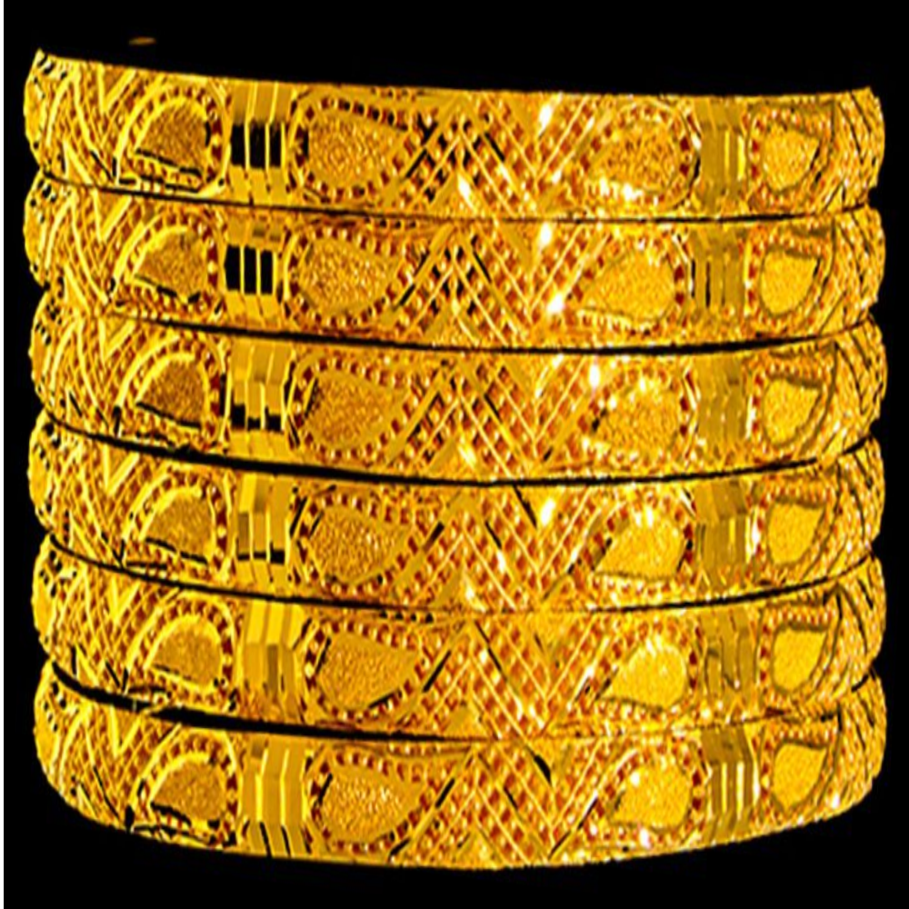 21K Gold Bangle Set, L (21) – 39069
