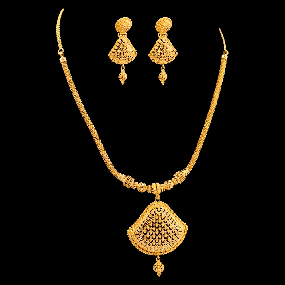 22K Gold Necklace Set