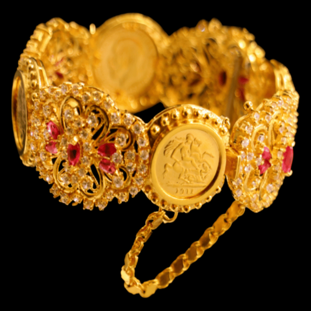 21K Gold Bangle Bracelet – SB27825