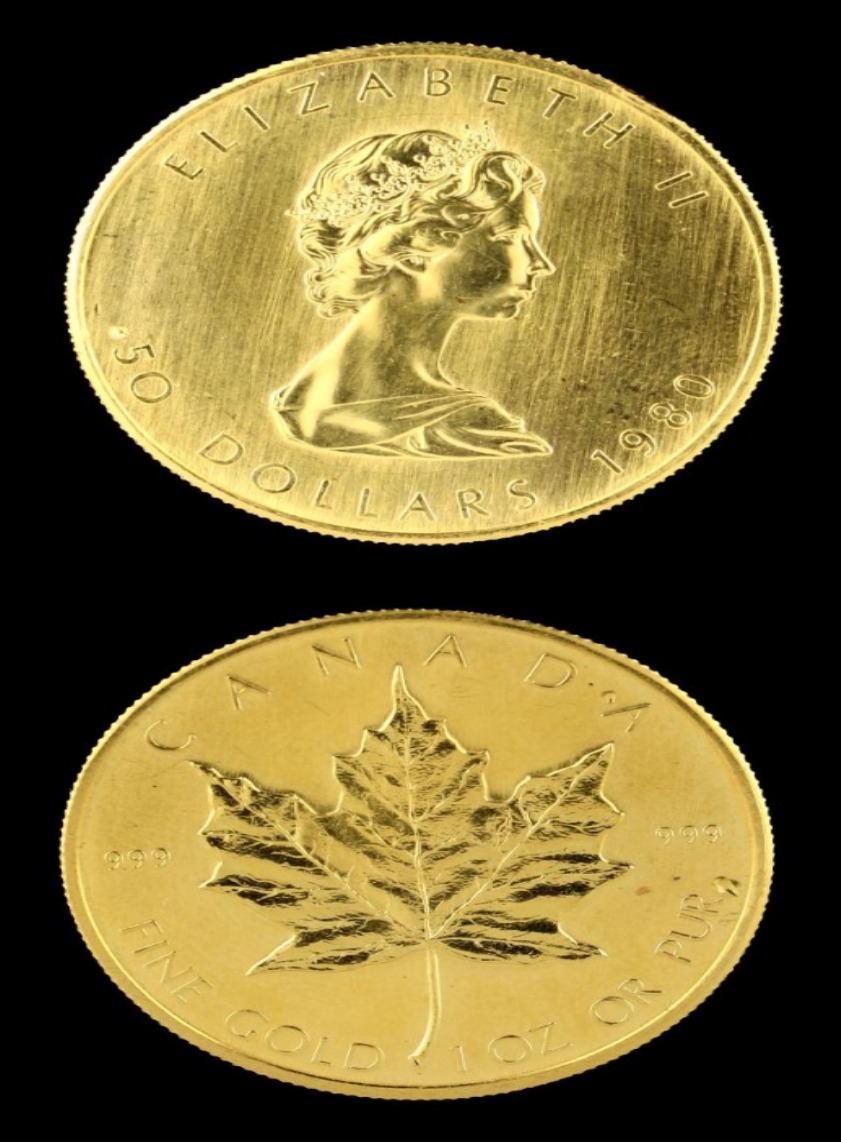 24K Maple Leaf Ounce – 2102