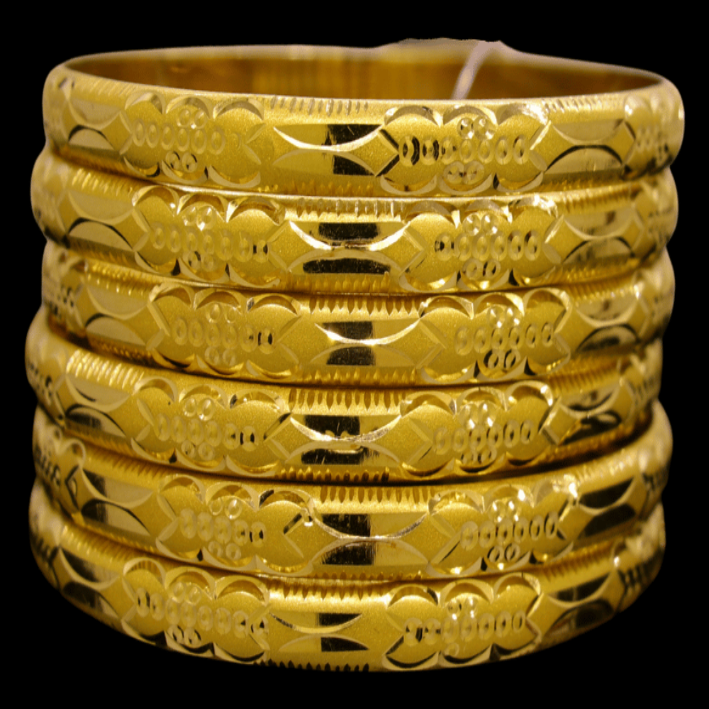 21K Gold Bangle Set (M)