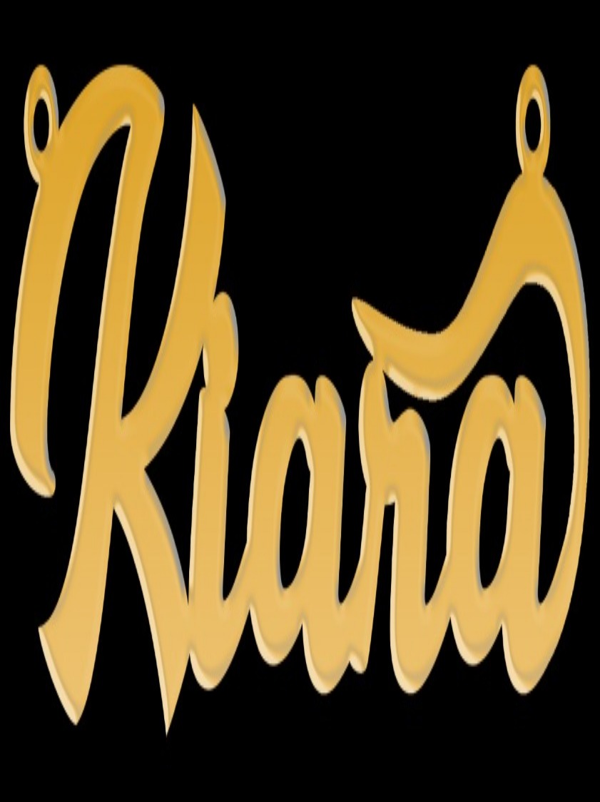 21K Personalized Nameplate Necklace – 27688