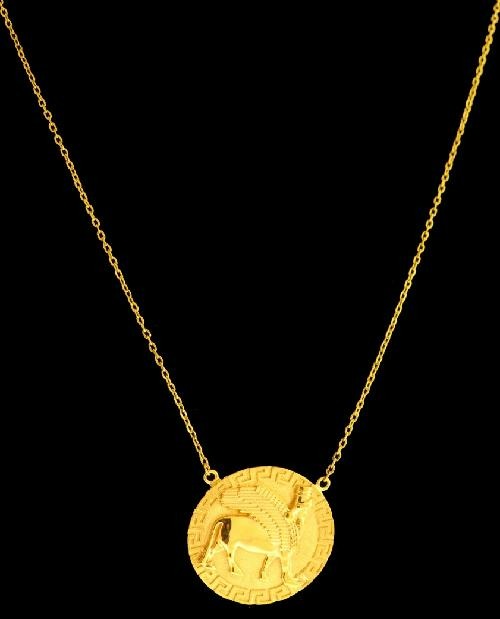 21K Gold Assyrian Necklace