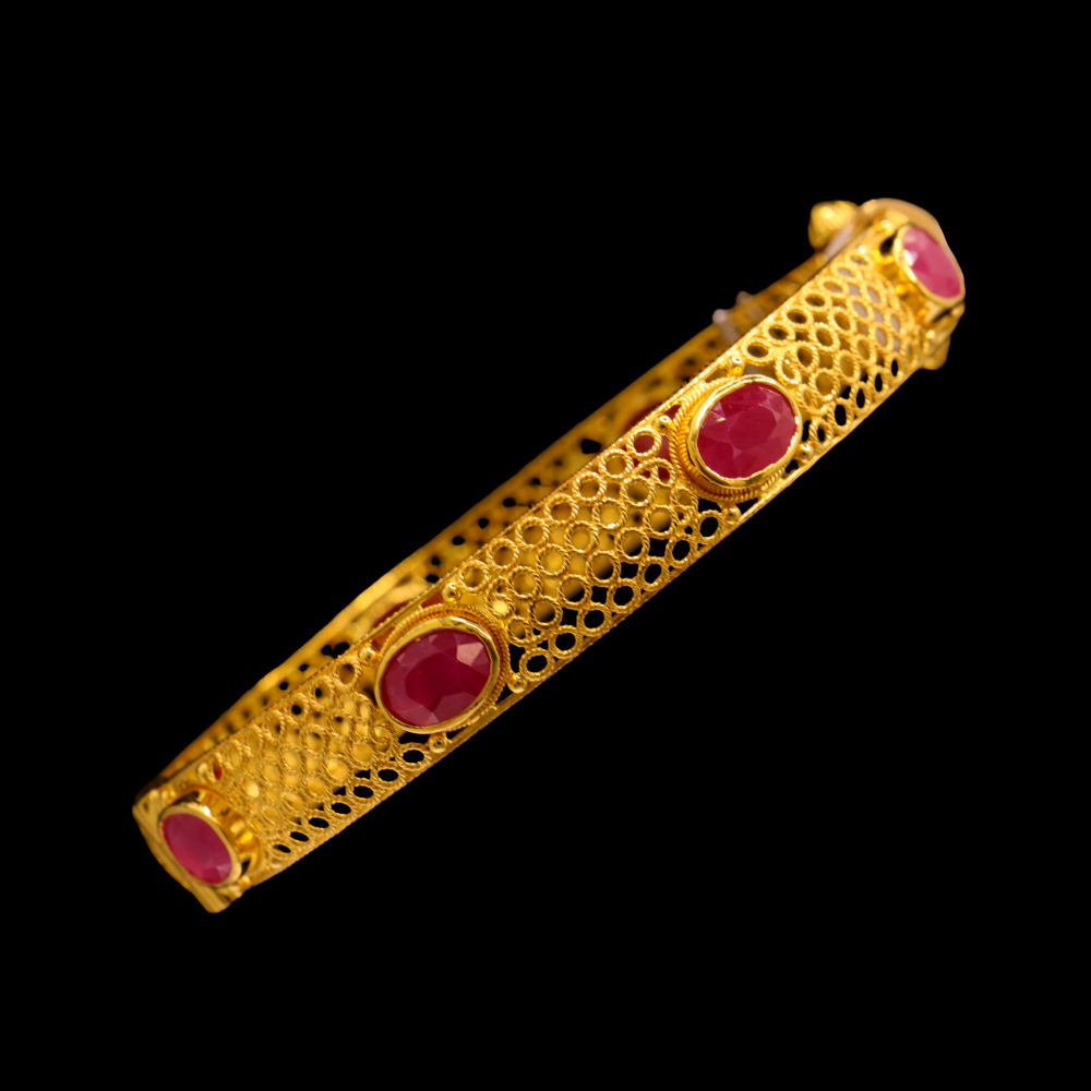 22K Gold Bangle Bracelet – SB25061 image 2 of 2