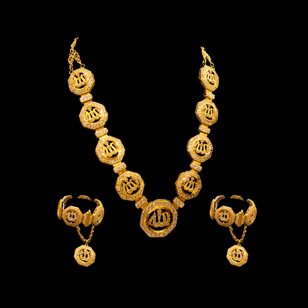 21K Short Necklace Set – SB27818 image 2 of 2