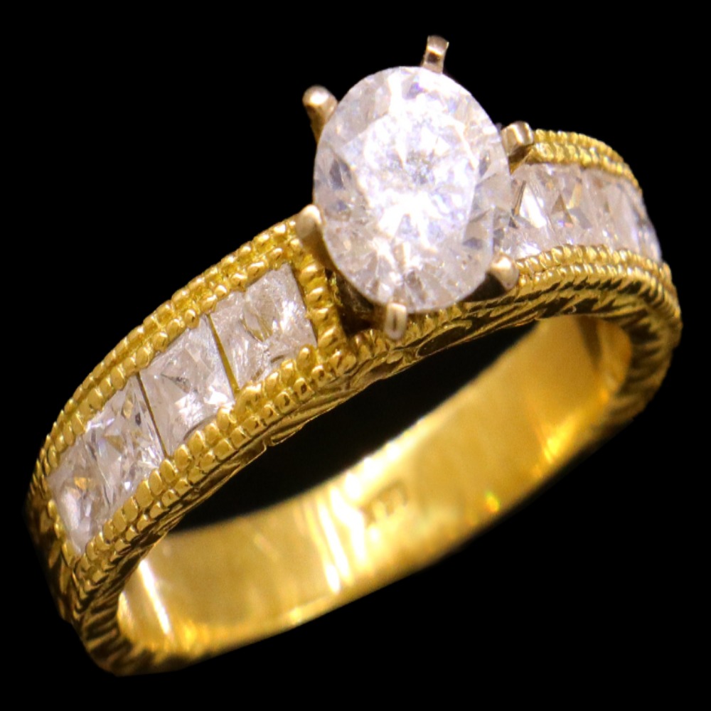 18K Gold Bridal Ring