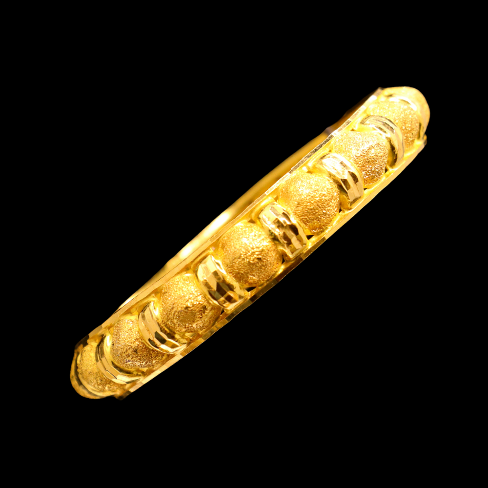 21K Gold Bangle Bracelet – SB26957 image 2 of 2
