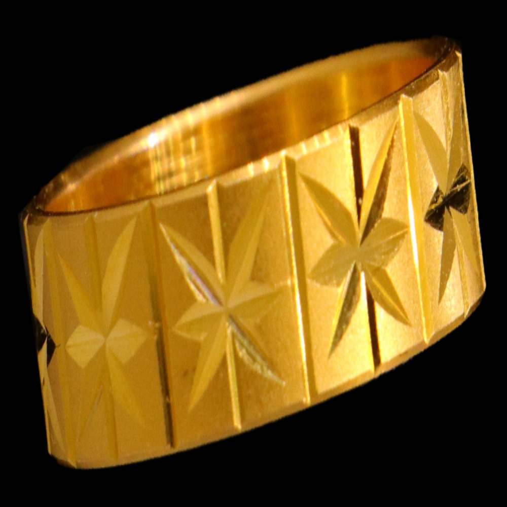 21K Gold Engagement Band Size 7.5 - SW20007