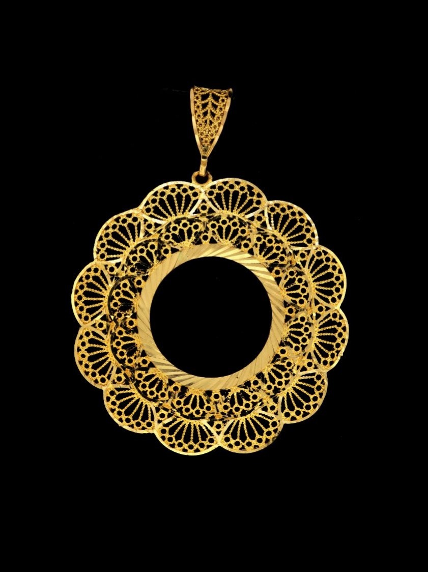 21K Gold Coin Frame – 8044