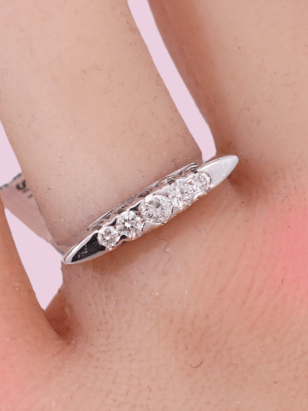 14K Yellow Gold Diamond Ring - SW30602, 5