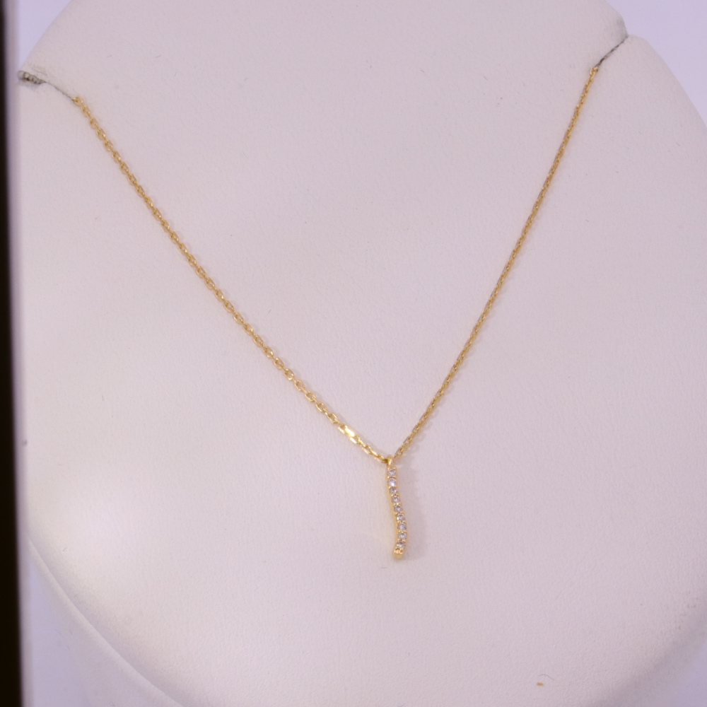 14K Yellow Gold Diamond Necklace – SW24467