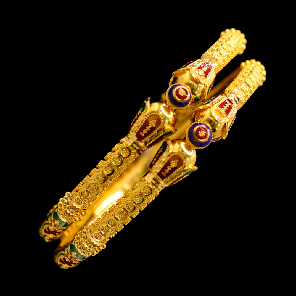 22K Gold Bangle Bracelet – SD26927 image 2 of 2