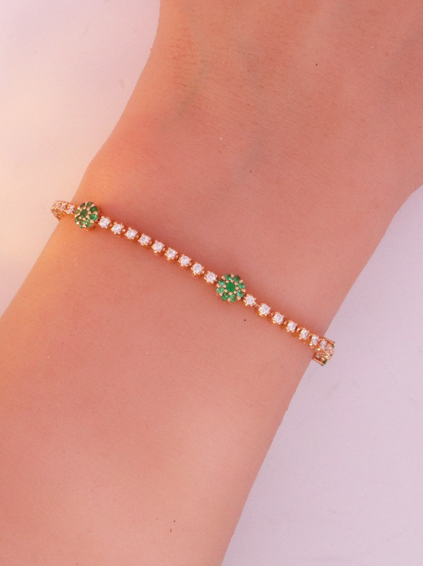 14K Yellow Gold Diamond Bracelet – SW16055