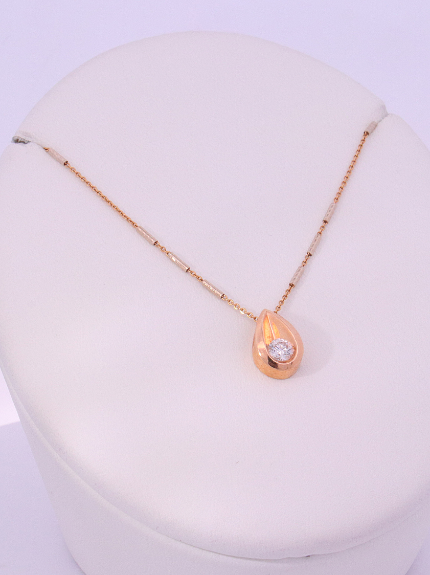 18K Yellow Gold Diamond Necklace – SW20368