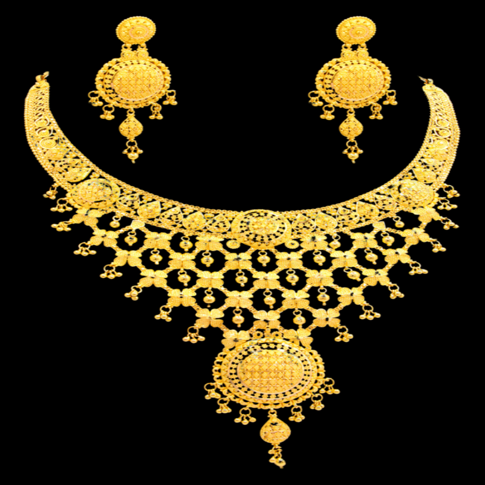 22K Gold Necklace Set