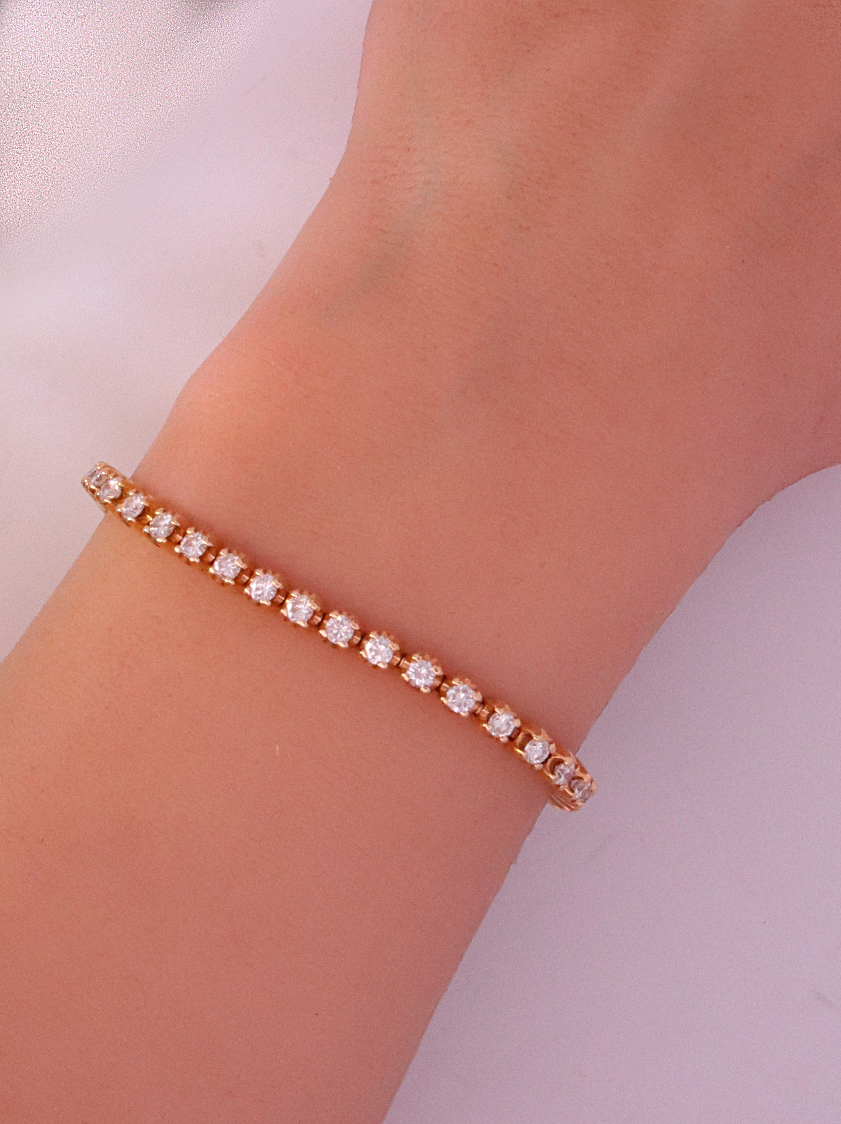 14K Yellow Gold Diamond Bracelet – SW18173