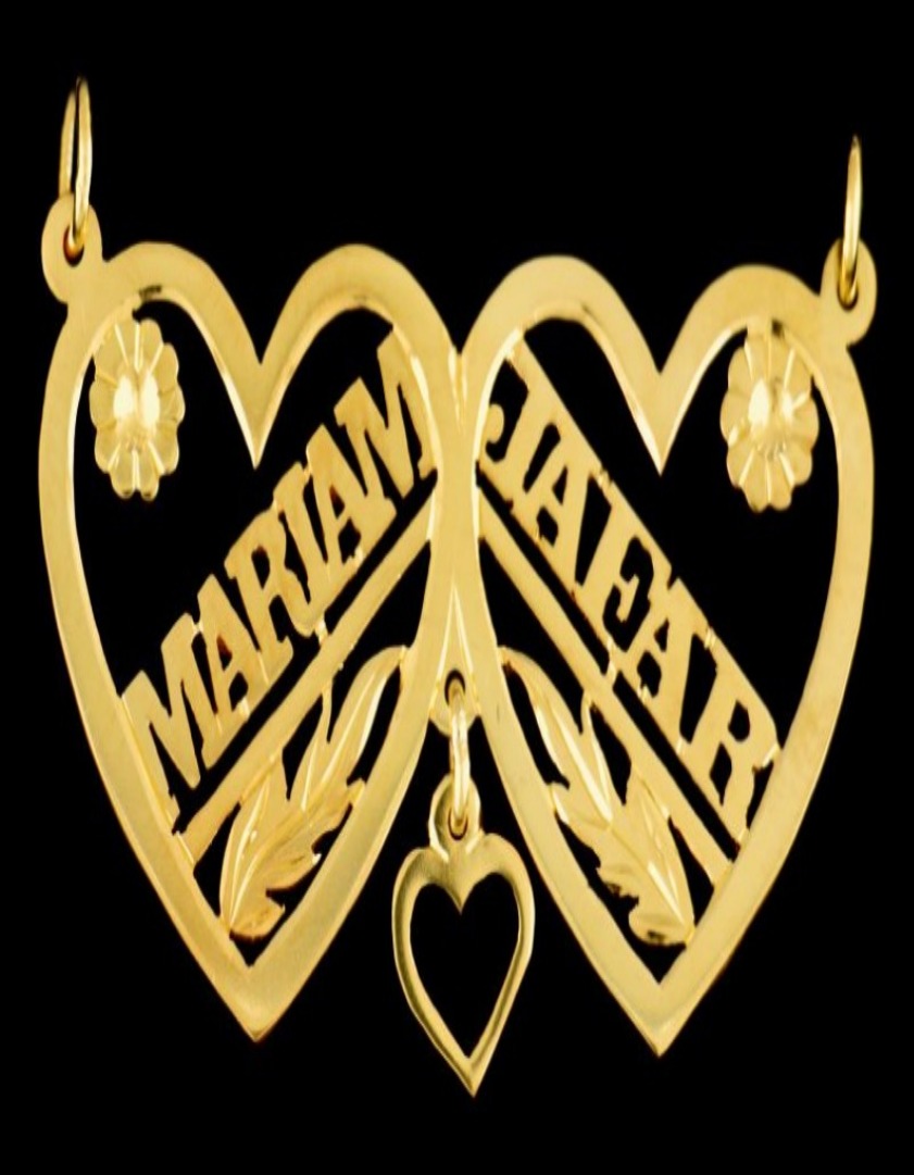 21K Personalized Nameplate Necklace – 12035