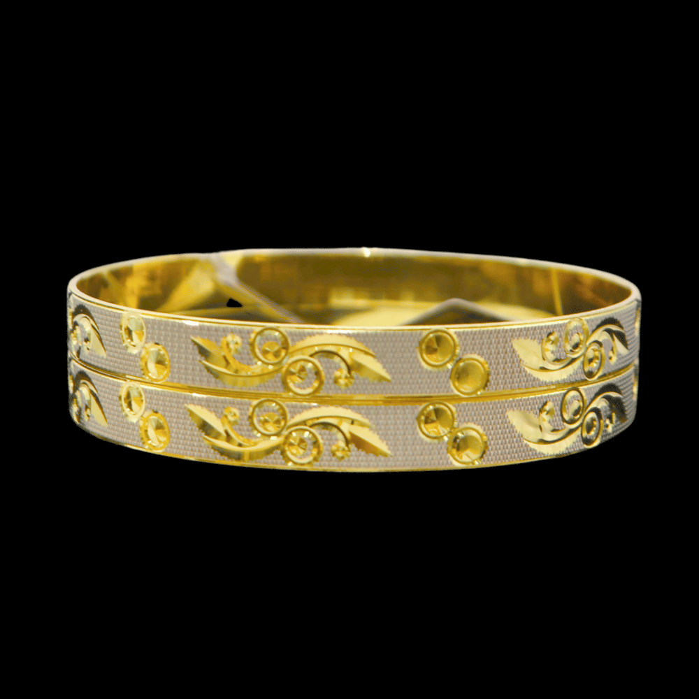 22K Gold Bangle Set (M)